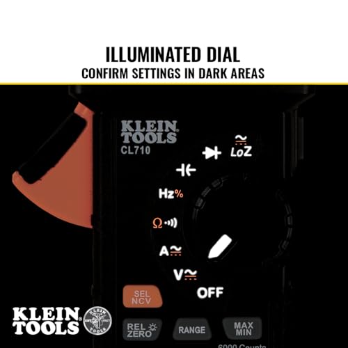 Buy now Klein Tools CL710 Digital Clamp Meter, Auto Ranging TRMS, AC/DC Volt/Current, LoZ, Continuity, Frequency, Capacitance, NCVT, More 1000V at indiglob india