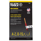 Buy now Klein Tools 56253 Wire Marker Book, Black Letters, Numbers, and Symbols at indiglob india