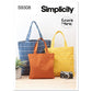 Buy now Simplicity Unlined Tote Bag Packet, Code 9308 Sewing Pattern, One Size, White, (SS9308OS) at indiglob india