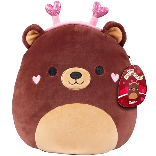 Buy now Squishmallow Original 10 Inch Omar The Valentine's Day Teddy Bear - Official Jazwares Plush - Soft, Cuddly Collectible Stuffed Animal Toy - 2026 Limited Edition - Gift for Boys, Girls, & Kids at indiglob india