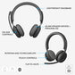Buy now Logitech Zone 950 Premium Noise Canceling Headset with Hybrid ANC, Bluetooth, USB-C, USB-A, Certified for Zoom, Google Meet, Google Voice, and Fast Pair - Graphite at indiglob india