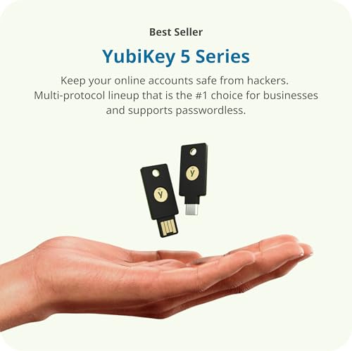 Buy now Yubico - YubiKey 5 NFC - Multi-Factor authentication (MFA) Security Key and passkey, Connect via USB-A or NFC, FIDO Certified - Protect Your Online Accounts at indiglob india