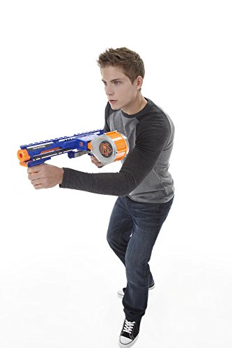 Buy now NERF Rampage N-Strike Elite Toy Blaster with 25 Dart Drum Slam Fire for Kids, Teens, & Adults (Amazon Exclusive) at indiglob india