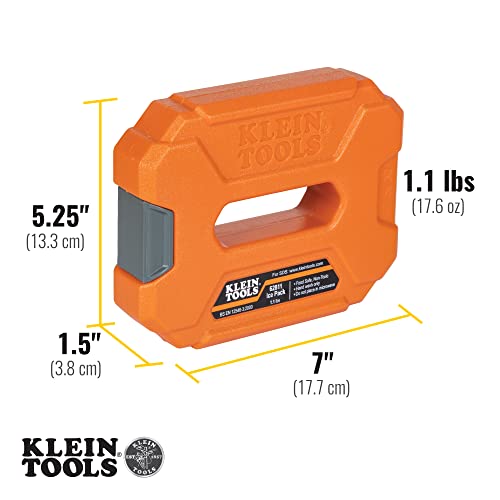 Buy now Klein Tools 62811 Reusable Ice Packs for Cooler Bags and Lunch Boxes, Interlocking Design, Heavy Duty for Daily Use, Quick Freeze, 2-Pack at indiglob india