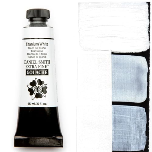 Buy now Daniel Smith Extra Fine Gouache 15ml Tubes Titanium White 15 ml at indiglob india