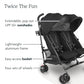 Buy now UPPAbaby G-Link V2 Double Umbrella Stroller / Lightweight Design / One-Step Fold + Recline / XL Basket + Canopy / Cup Holder Included / Jake (Black/Carbon Frame) at indiglob india