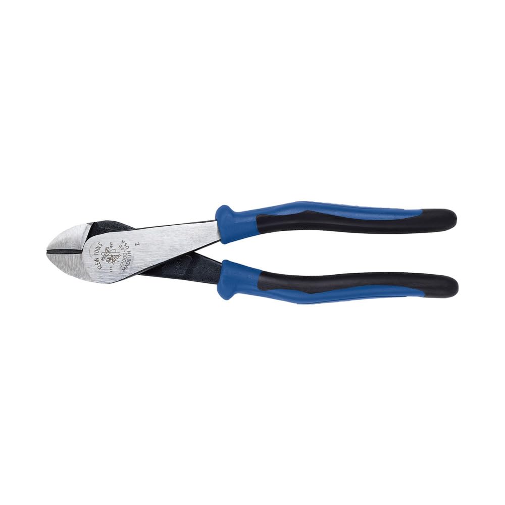 Buy now Klein Tools J2000-48 Pliers, Made in USA, Diagonal Cutting Pliers with Angled Head, Heavy-Duty to Cut ACSR, Screws, Nails, and most Hardened Wire, 8-Inch at indiglob india