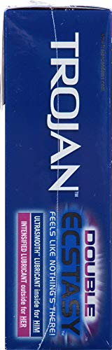 Buy now Trojan Ecstasy Heat Latex Lubricated Ribbed Condoms for Men with Warming Lubricant for a Heightened Experience, Helps Reduce Risk of Pregnancy and Sexually Transmitted Infections (STIs), 10 Count at indiglob india