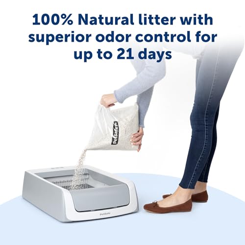 Buy now PetSafe ScoopFree Premium Natural Cat Litter - Eco-Friendly Long-Lasting Litter - High Absorbency & Low-Tracking Design - Non-Clumping Pebbles - 4.2 lb Bag - 2 Pack at indiglob india