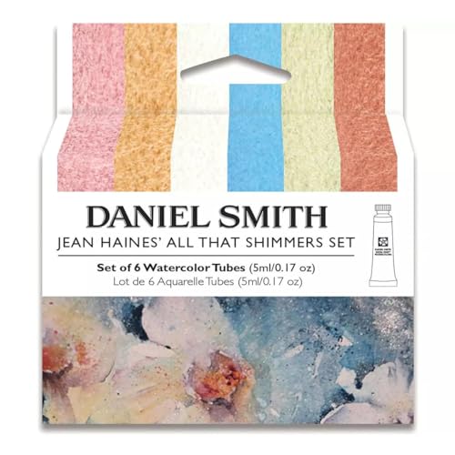 Buy now DANIEL SMITH Watercolor, 5ml tubes, Jean Haines All That Shimmers Set 6 Watercolor Tubes (total 6 pieces) 285610375, 0.17 Fl Oz (Pack of 6) at indiglob india