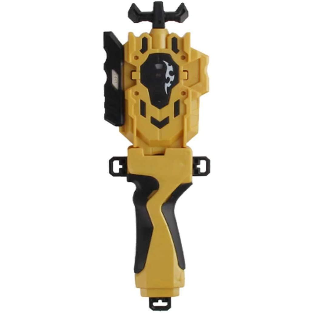 Bey Gyro Blades Launcher and Grip, Light Sparking Battling Burst String Launcher Gyro Left&Right LR Spin Top Compatible with All Bey Burst Series Battling (Gold)