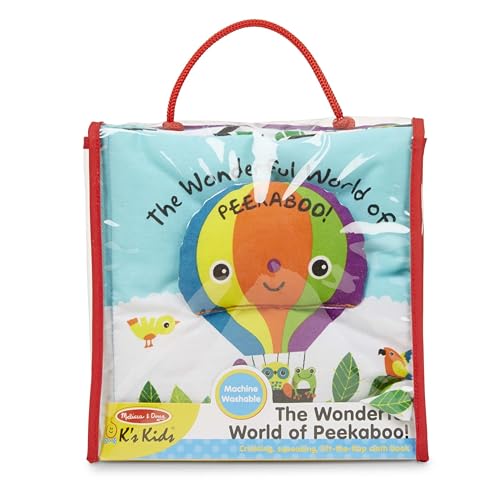 Buy now Melissa & Doug Soft Activity Baby Book - The Wonderful World of Peekaboo! Lift The Flap Busy Book for Toddlers, Sensory Toys for Babies and Toddlers at indiglob india