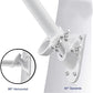 Buy now 6 FT Flag Pole Kit,Stainless Steel Heavy Duty Flagpole and White Flagpole Mounting Bracket Rustproof for Outdoor Garden Roof Walls Yard Truck at indiglob india
