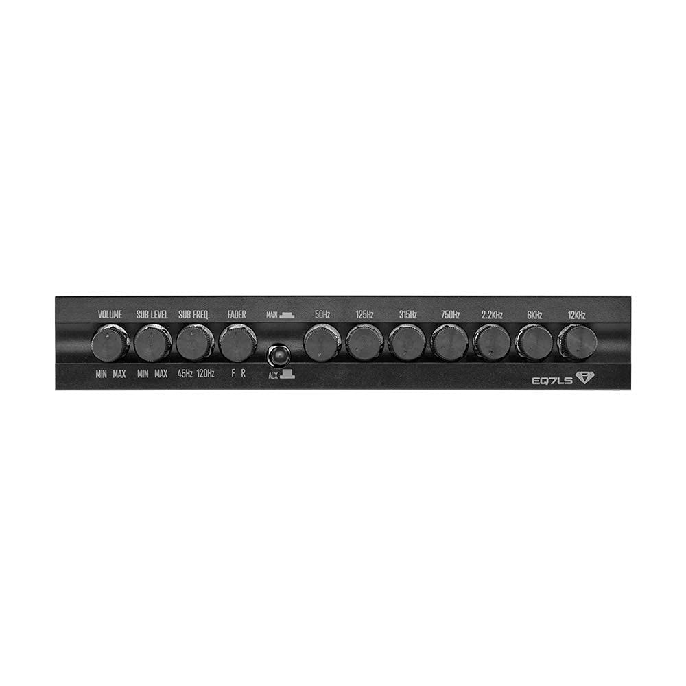 Buy now Black Diamond EQ7LS 7-Band Stereo Equalizer/Crossover Pre Amp Equalizer Car Audio EQ with Front Rear + Sub Output at indiglob india