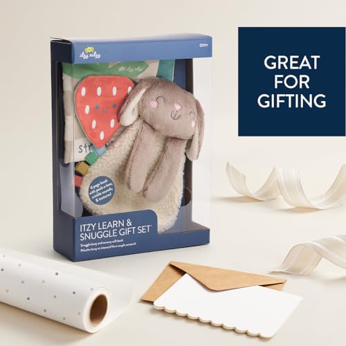 Buy now Itzy Ritzy Bunny Lovey & Crinkle Book Gift Set - Learn & Snuggle Gift Set Includes Soft Sherpa Bunny Lovey & Soft Book with Flap, Textures & Crinkle Sounds (Bunny) at indiglob india