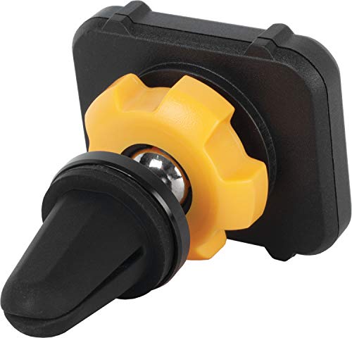 Buy now DEWALT Heavy Duty Magnetic Phone Holder for Car, Universal Air Vent Magnetic Car Phone Holder, Reinforced Automobile Mount for Mobile Devices and Mini Tablets, Incl Metal Plates for NonMagSafe Devices at indiglob india