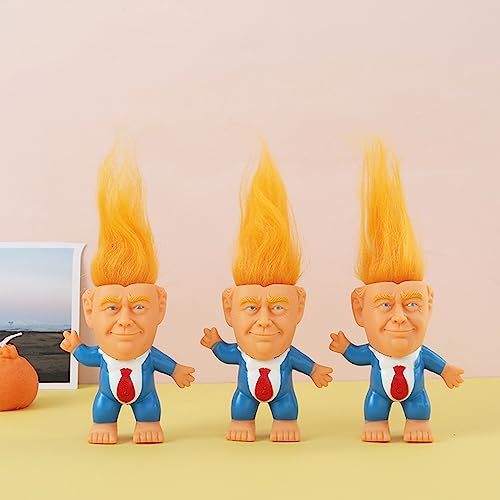 Buy now Donald Trump Toys Cute Rubber Troll Doll Toy Trump 2025 Take America Back, Troll Dolls Great Gifts for Trumps Fans（Red Tie） at indiglob india