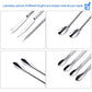 Buy now 22 Pieces Stainless Steel Lab Spatula Micro Scoop Set Laboratory Sampling Spoon Mixing Spatula for Powders Gel Cap Filler at indiglob india