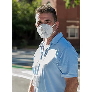 BROAD Breathe Easier AirPro Mask Rechargeable Reusable Air Purifying Respirator with a HEPA Filter