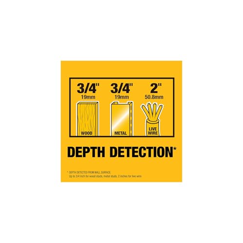 Buy now DEWALT Stud Finder, 3/4”, Locate Framing Studs Efficiently with LED Arrows, Ideal for Wood and Metal, AAA Batteries Included (DW0100) at indiglob india