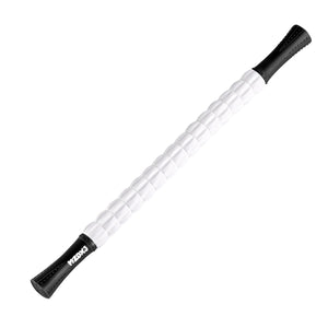 Buy now Muscle Roller Massage Roller Stick- Deep Tissue Fascia Blaster for Myofascial Pain Relief, Lymphatic Drainage & Body Sculpting, Handheld Physical Therapy & Recovery Tool (Black White-24 inch) at indiglob india