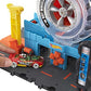 Buy now Hot Wheels City Super Twist Tire Shop Playset, Spin The Key to Make Cars Travel Through The Tires, Includes 1 Car, Gift for Kids 4 to 8 Years Old (Amazon Exclusive) at indiglob india