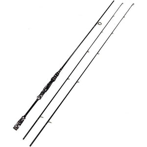 2 Piece 7 Feet Spinning Rod 24 Ton Carbon Fiber Spincasting Fishing Rod with 2 Tips - Medium and Medium Heavy Portable Spin Bass Fishing Rod