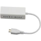 Caxico Micro USB 2.0 5 Pin to Ethernet 10/100 m RJ45 Network LAN Adapter Card for Tablet