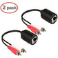 2Pack Stereo RCA to Stereo RCA Audio Signal Extender Over Cat5 (2X RCA to RJ45 Female)