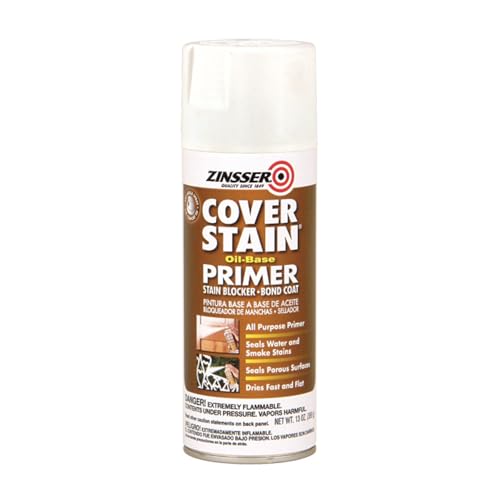 Buy now Zinsser 3608 Cover Stain Oil Base Primer Spray, 13 oz, White at indiglob india