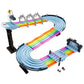 Buy now Hot Wheels Mario Kart Rainbow Road Raceway 8-Foot Track Set with Lights & Sounds & 2 1:64 Scale Vehicles, Race with 5-Track Colorful Course with 2 Configurations at indiglob india