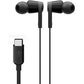 Belkin SoundForm Wired Earbuds with USB-C Connector, In-Ear Earphones w/ Microphone - USB-C Headphones for iPhone 15, iPad Mini, Galaxy S24, Google Pixel, Android, and More - Black