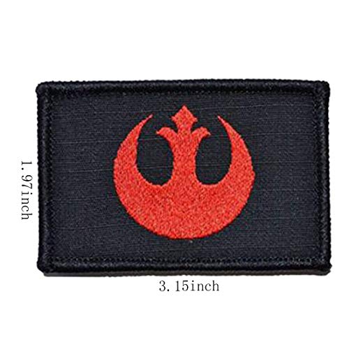 Buy now 4 Pieces Embroidered Morale Hook and Loop Fastener Tactical Patches at indiglob india