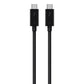 Belkin Thunderbolt 3 Cable (USB-C to USB-C), 100 Watts (1.6 Feet/ 0.5 Meters) - F2CD084bt0.5MBK, black