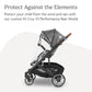 Buy now UPPAbaby Performance Rain Shield for Cruz V3 - Waterproof and Windproof Coverage - Ventilated Design - Quick Attachment - Easy Access to Child at indiglob india