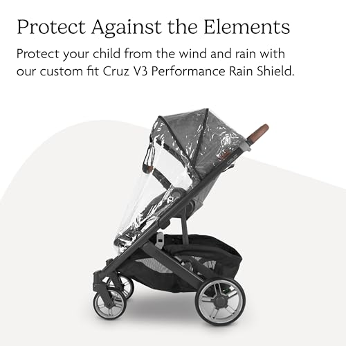 Buy now UPPAbaby Performance Rain Shield for Cruz V3 - Waterproof and Windproof Coverage - Ventilated Design - Quick Attachment - Easy Access to Child at indiglob india
