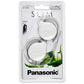Buy now Panasonic RPHS46EW White Slim Headphones Clip Type Earphones RP-HS46 at indiglob india