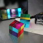 CMY Cubes Original (50mm) - Cyan, Magenta & Yellow Cube - Optical Color Cube - Teaches Subtractive Color Mixing for Ages 15+, Educational, Scientific, Physics & Kinetic Art Desk Object, STEAM