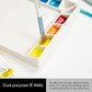 Buy now MEEDEN 18-Well Porcelain Artist Paint Palette, Mixing Art Ceramic Watercolor Paint Palette for Watercolor Gouache Acrylic Oil Painting, Rectangle 8 by 5-1/2-Inch at indiglob india