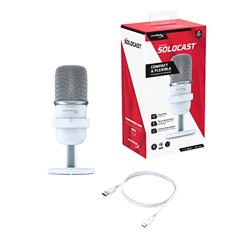 Buy now HyperX SoloCast – USB Condenser Gaming Microphone, for PC, PS4, PS5 and Mac, Tap-to-Mute Sensor, Cardioid Polar Pattern, great for Streaming, Podcasts, Twitch, YouTube, Discord,Black at indiglob india