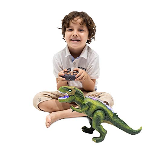 Buy now JOYIN Robot Dinosaur Toy for Kids Boys 3+ Big T.rex with Light and Realistic Roaring Sound, Remote Control Walking & Dancing Dinosaur, Electronic Steam Toy, Birthday Gift for Kids Boys Girls at indiglob india