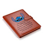 Buy now Stitch Gifts Stitch Leather Portfolio Folder A5 Size Ohana Gift Document Folder Inspirational Quote Gift for Son Daughter Always Remember You are Braver Than You Believe (A4 Portfolio Brown) at indiglob india