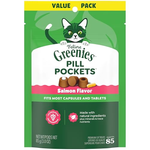 Buy now Greenies Feline Pill Pockets for Cats Soft Cat Treats, Chicken Flavor, 1.6 oz. Pouch, 45 Count at indiglob india