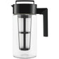 Takeya Tritan Cold Brew Coffee Maker - Airtight Pitcher with Leak-Free Lid - BPA-Free Cold Brew Maker with Silicone Handle - Dishwasher-Safe Pitcher for Homemade Cold Brew - 1 Quart, Black