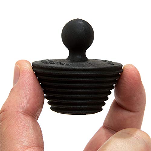 Buy now StopShroom Tub 2 Pack Universal Stopper for Bathtub and Bathroom Sink Drains, Black Plug 2pk, 2 Count at indiglob india