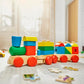 Buy now Melissa & Doug Stacking Train - Classic Wooden Toddler Toy (18 pcs) at indiglob india