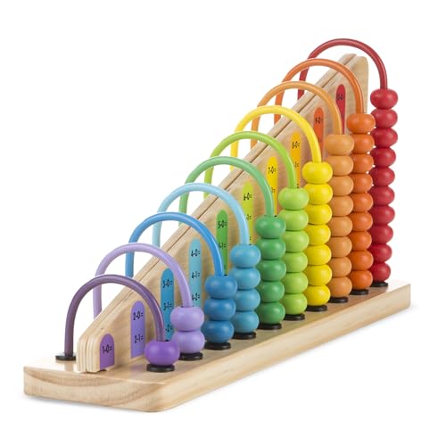 Buy now Melissa & Doug Add & Subtract Abacus - Educational Toy with 55 Colorful Beads and Sturdy Wooden Construction at indiglob india