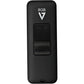 V7 2GB USB 2.0 Flash Drive with Retractable USB Connector - VF22GAR-3N, Black