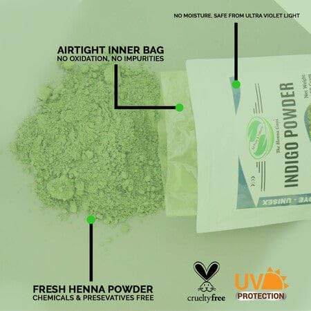 200 Grams INDIGO POWDER For Hair Dye/Color - The Henna Guys - My Store