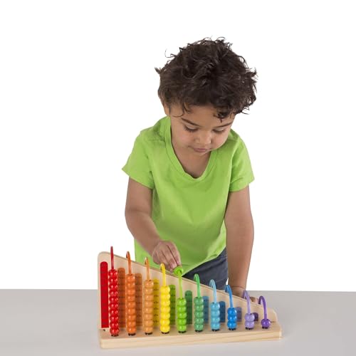 Buy now Melissa & Doug Add & Subtract Abacus - Educational Toy with 55 Colorful Beads and Sturdy Wooden Construction at indiglob india